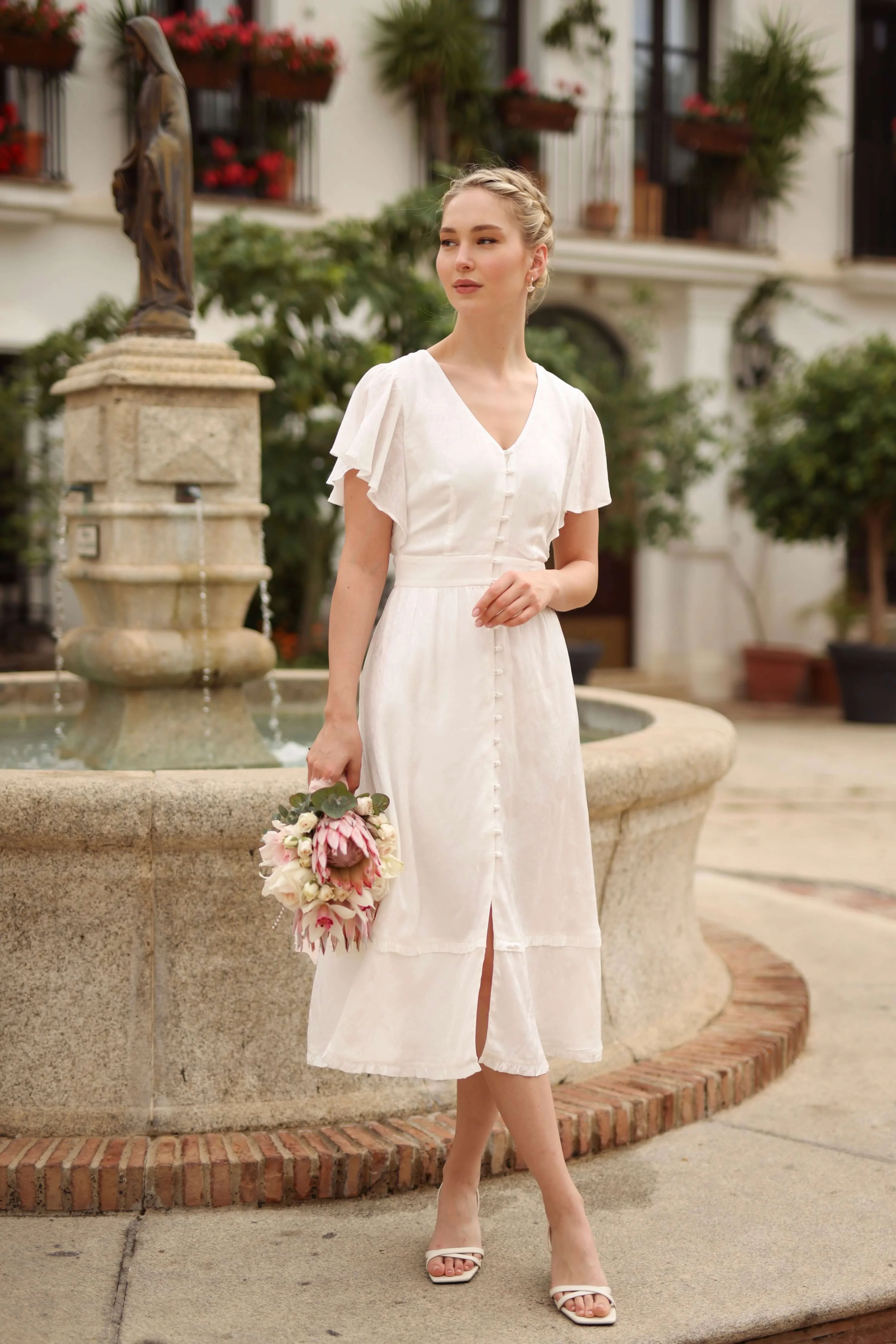Caroline Button-Down Dress - 1