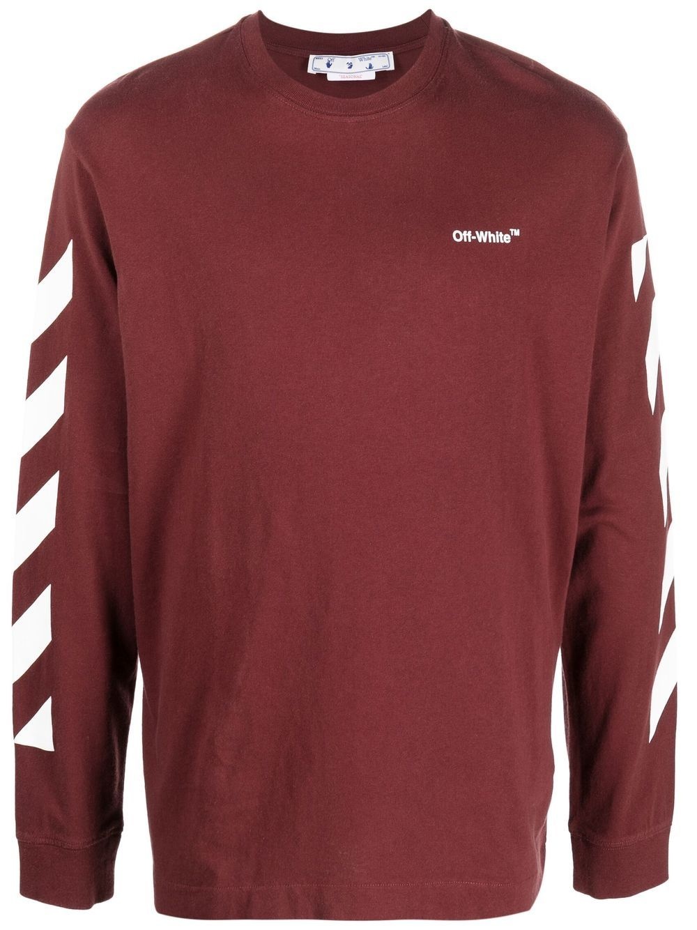 Diagonal Helvetica crew neck sweatshirt - 1