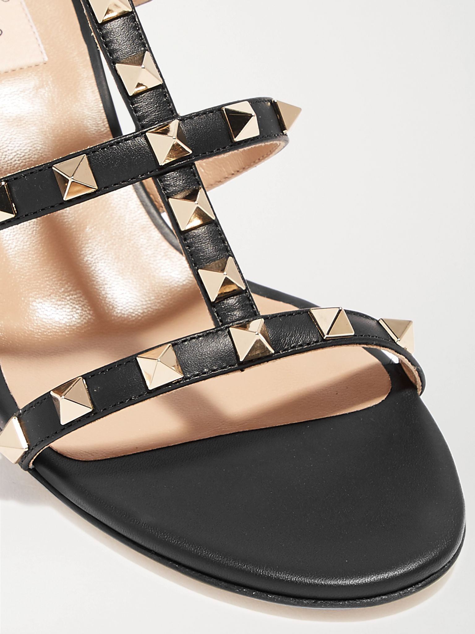Rockstud 60 leather mules Black - 4