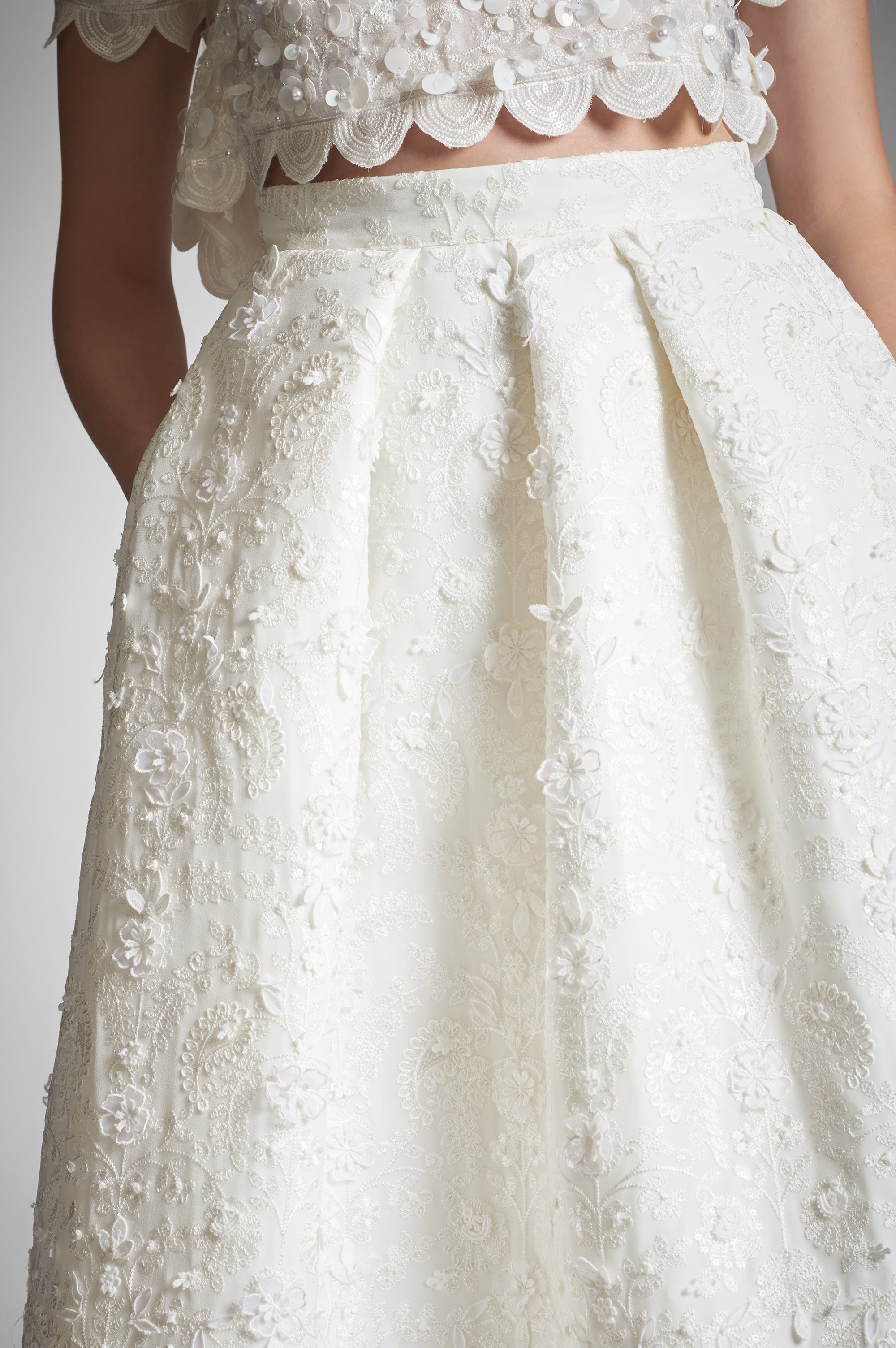 Pyaar Skirt - Ivory - 2