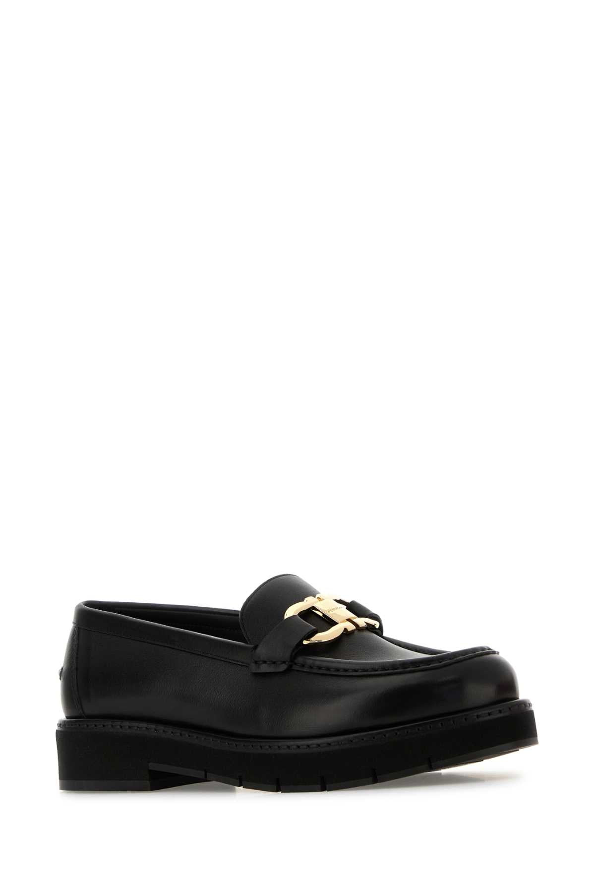 Salvatore Ferragamo Women Black Leather Maryan Loafers - 2