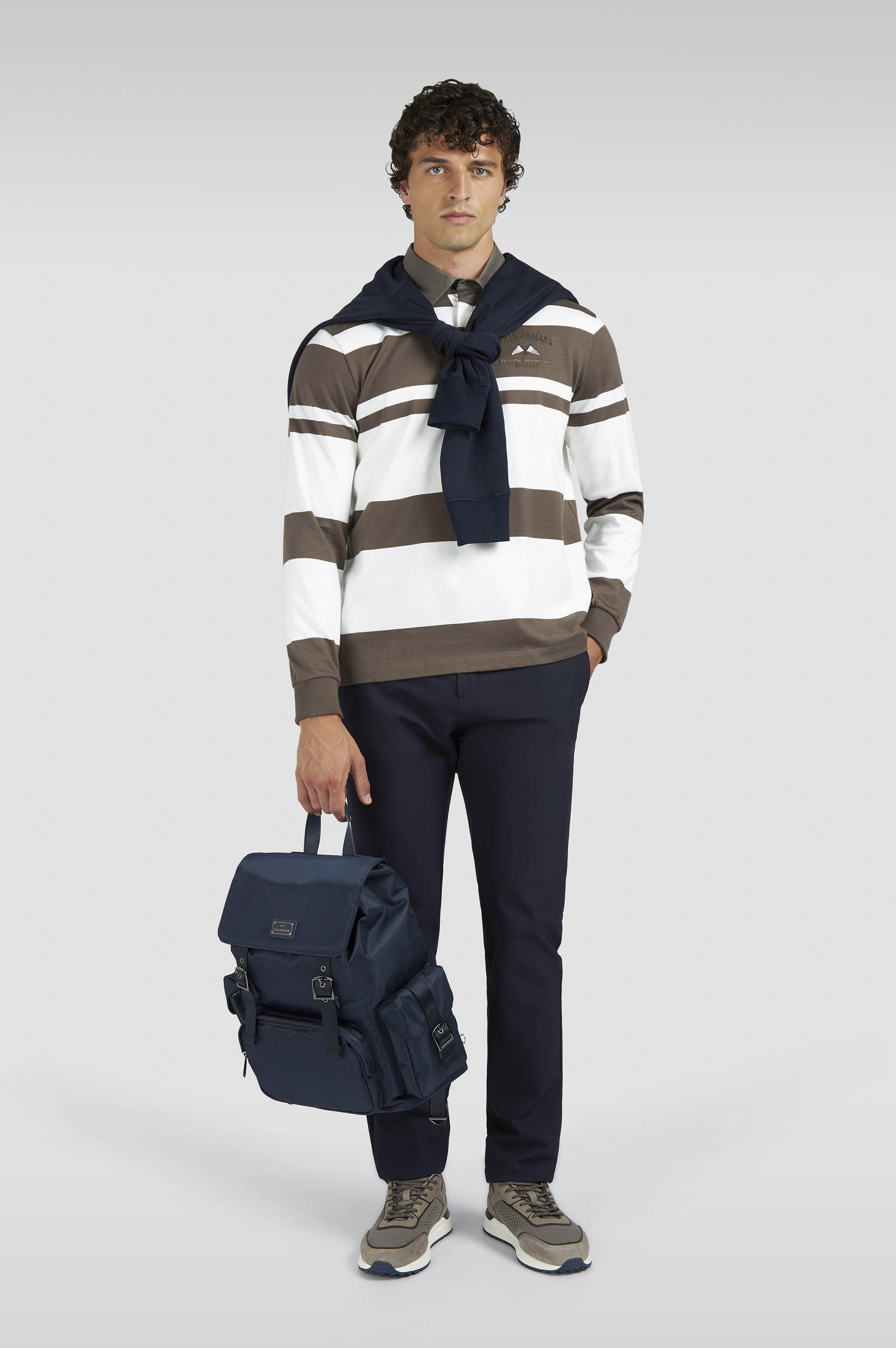 COTTON JERSEY RUGBY POLO SHIRT WITH EMBROIDERY - 2