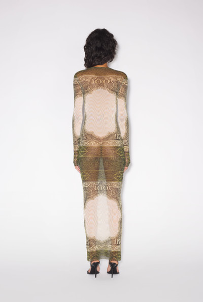Jean Paul Gaultier THE LONG GREEN CARTOUCHE DRESS outlook