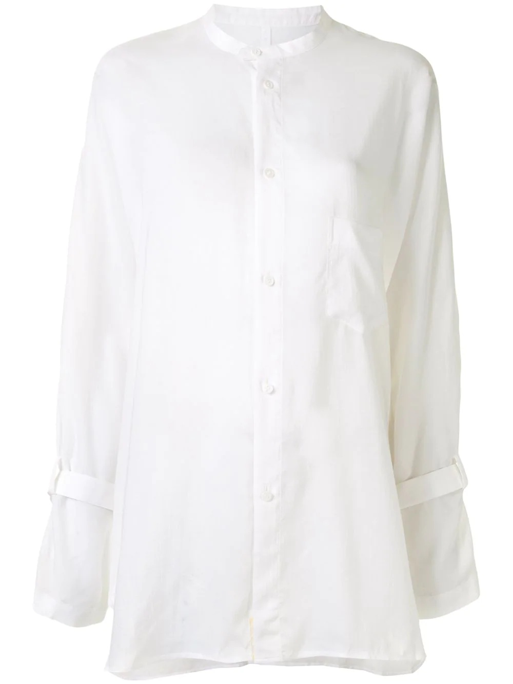 panelled longsleeve shirt - 1