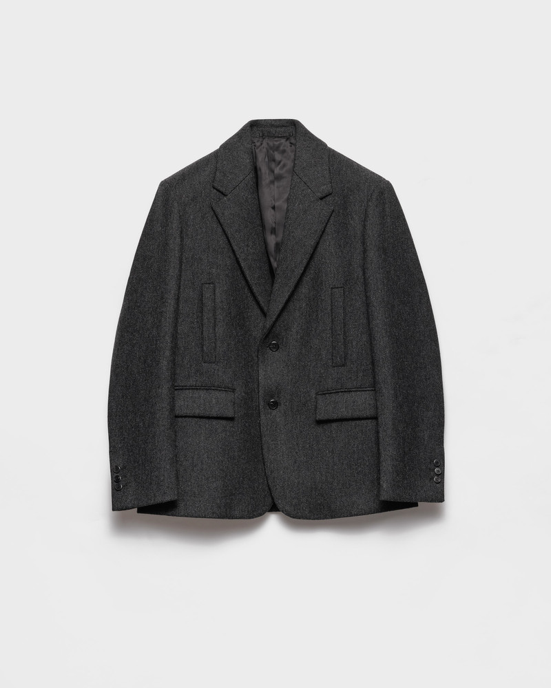 Single-breasted wool jacket 1