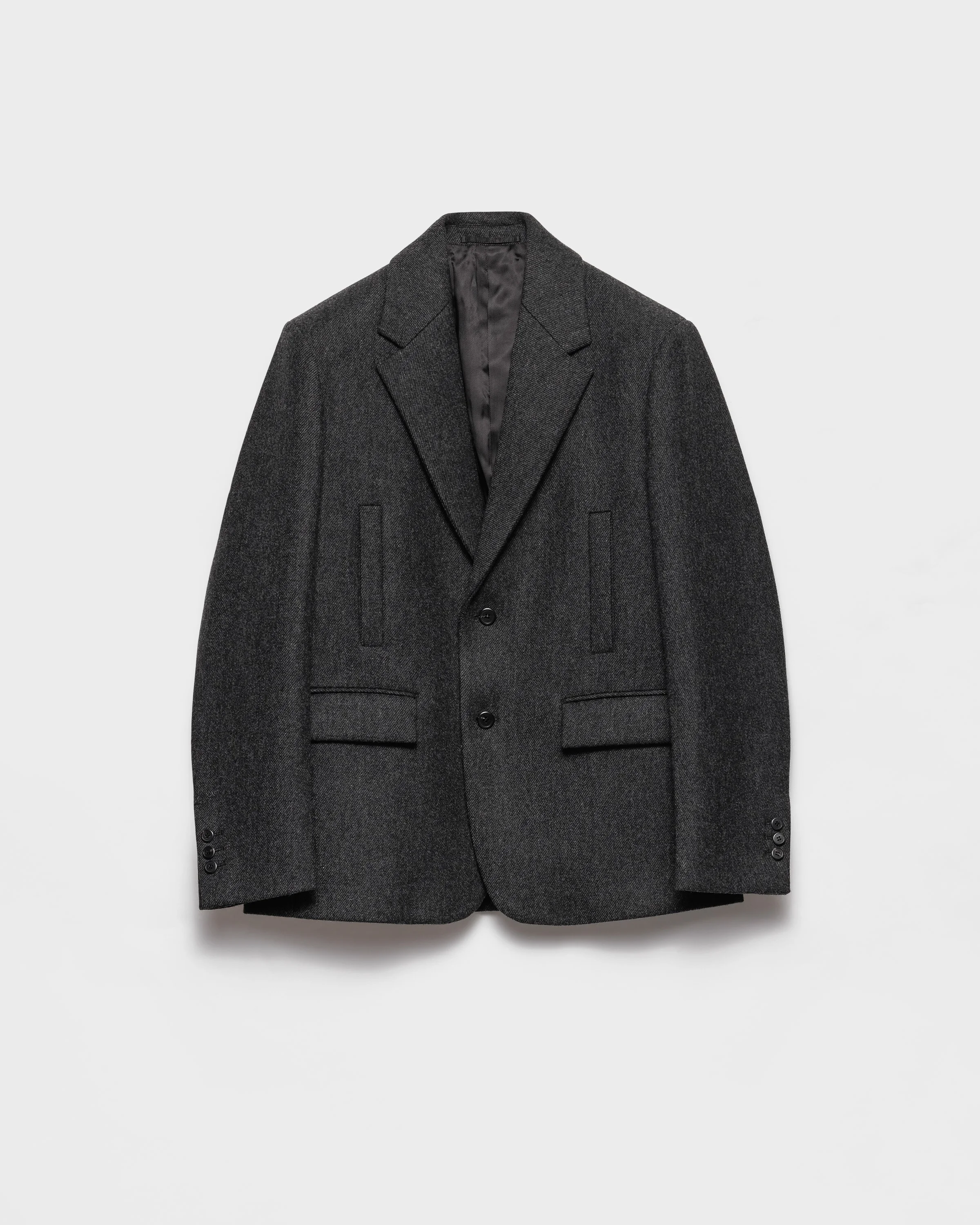 Single-breasted wool jacket - 1