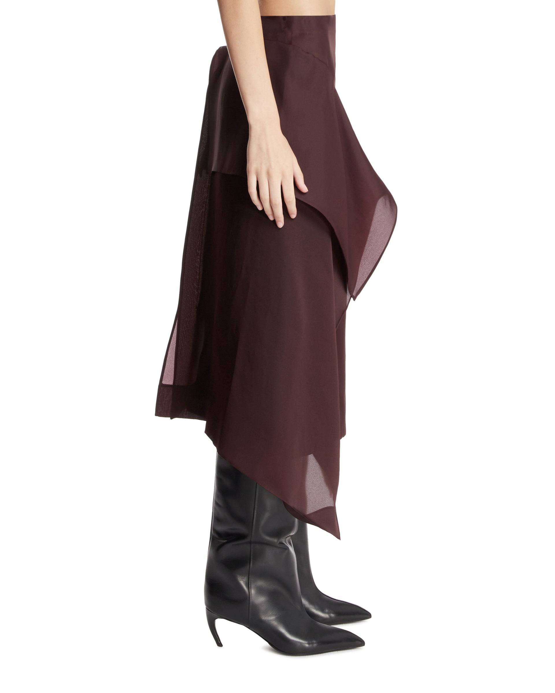 Brown Nina Layered Midi Skirt - 5