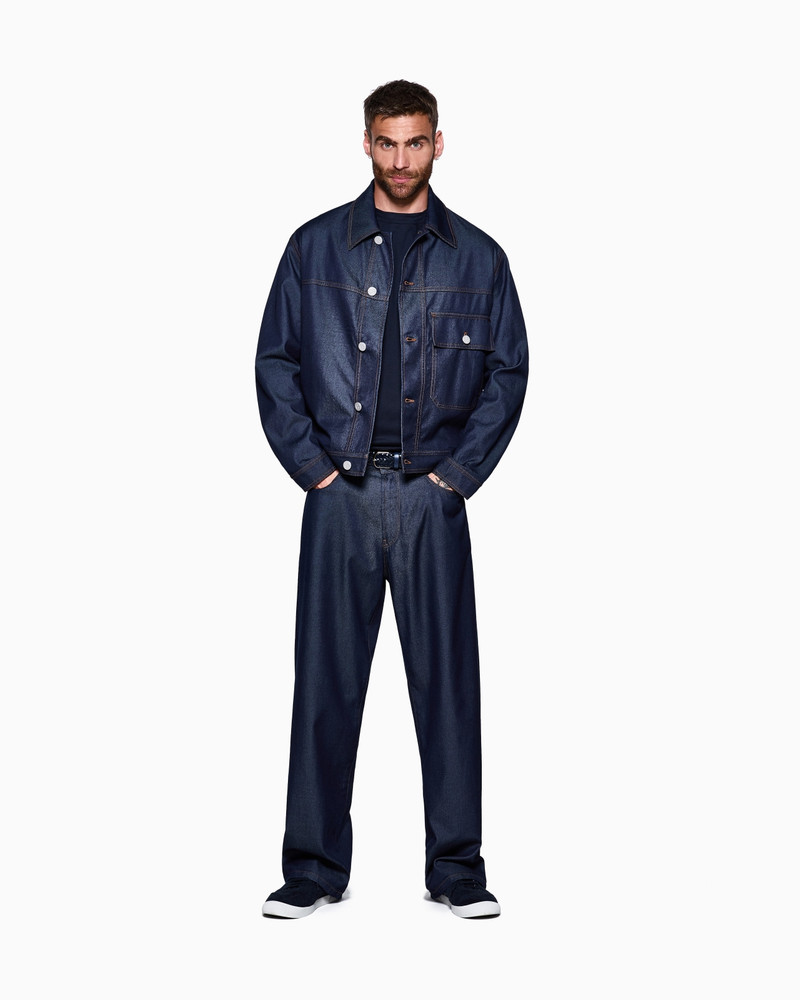 FIVE-POCKET TROUSERS IN COTTON AND SILK DENIM DENIM COLLECTION 2