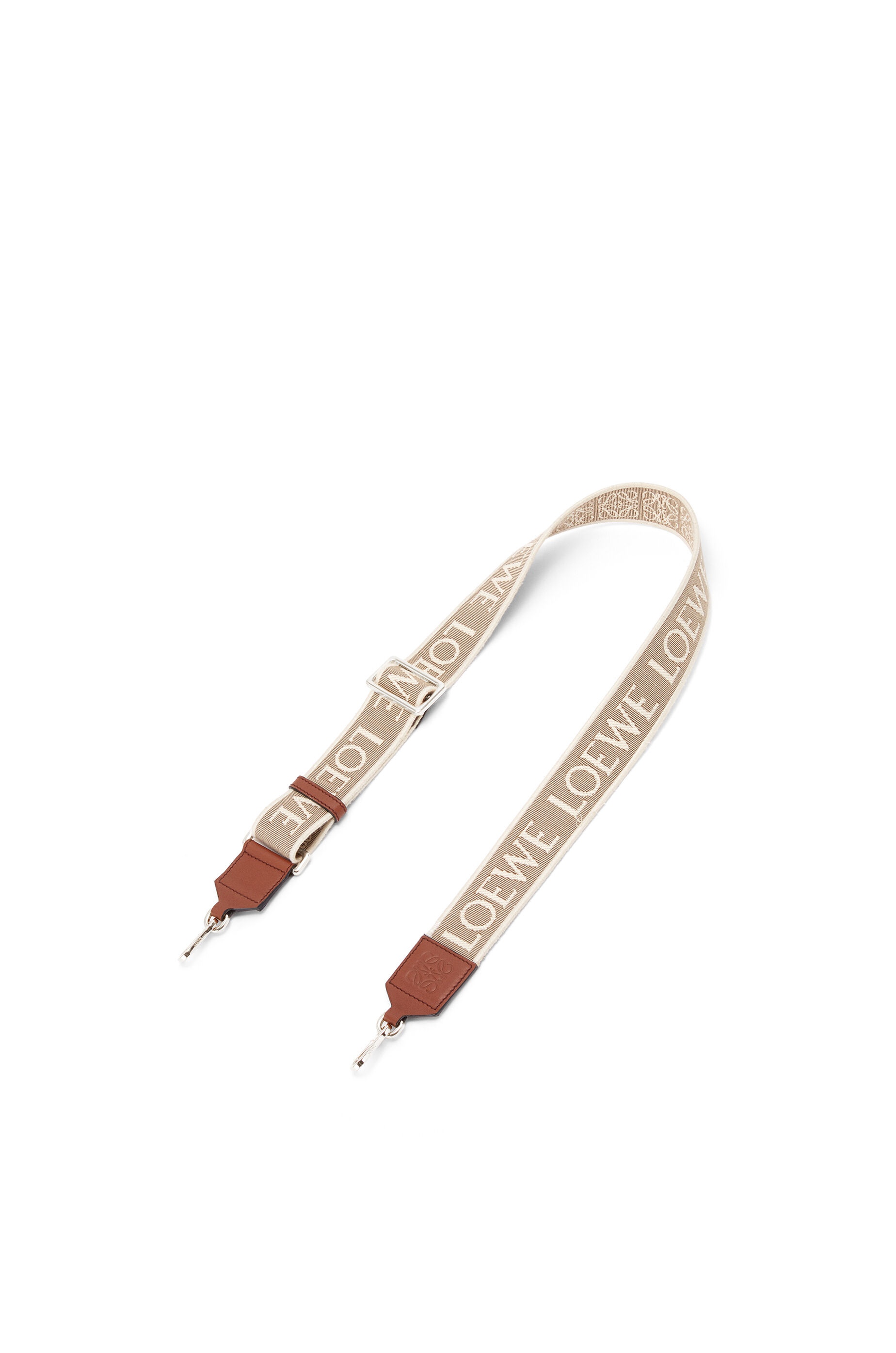 Anagram strap in jacquard and calfskin - 1
