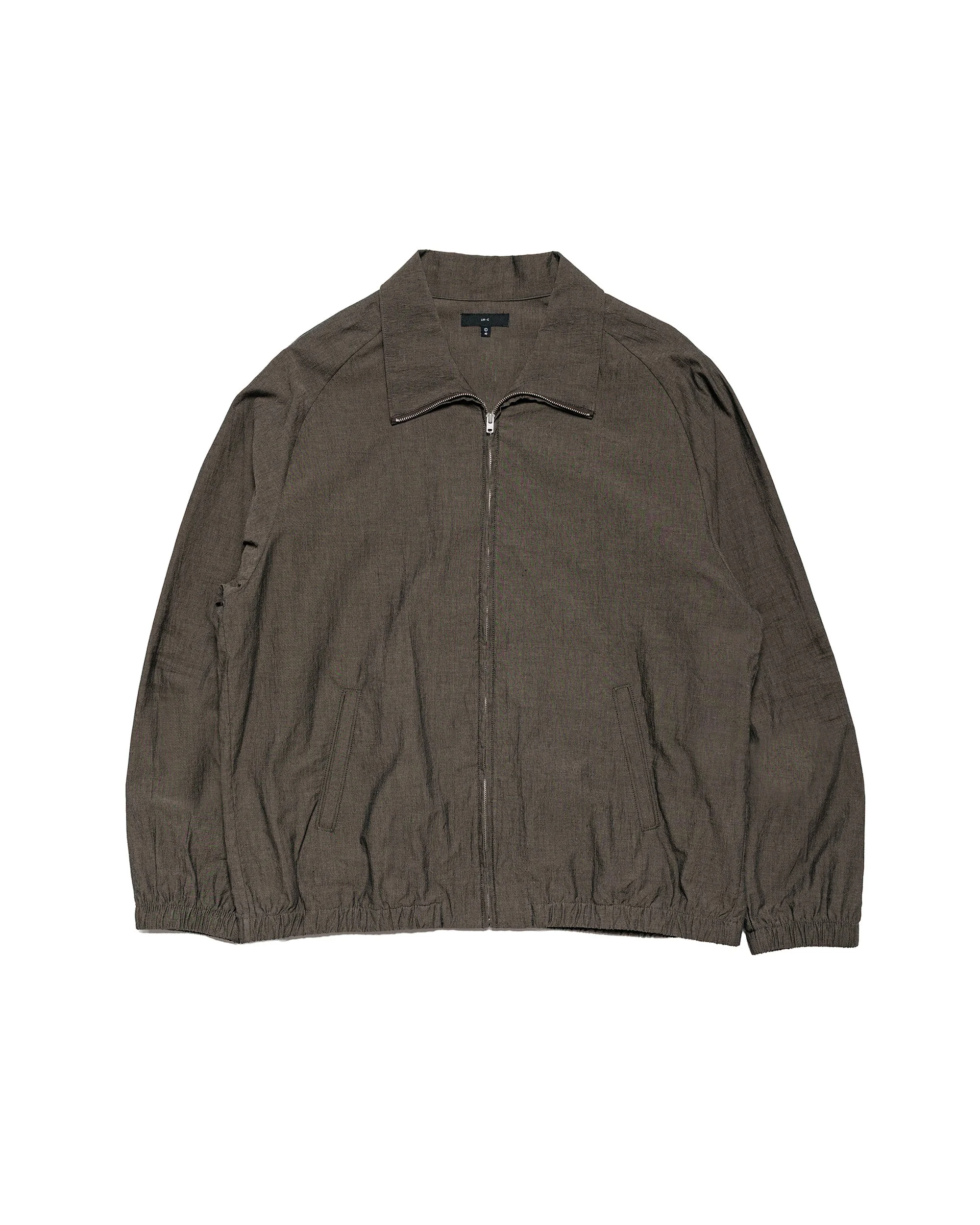 Tumbled Poplin Full Zip Brown Pearl - 1