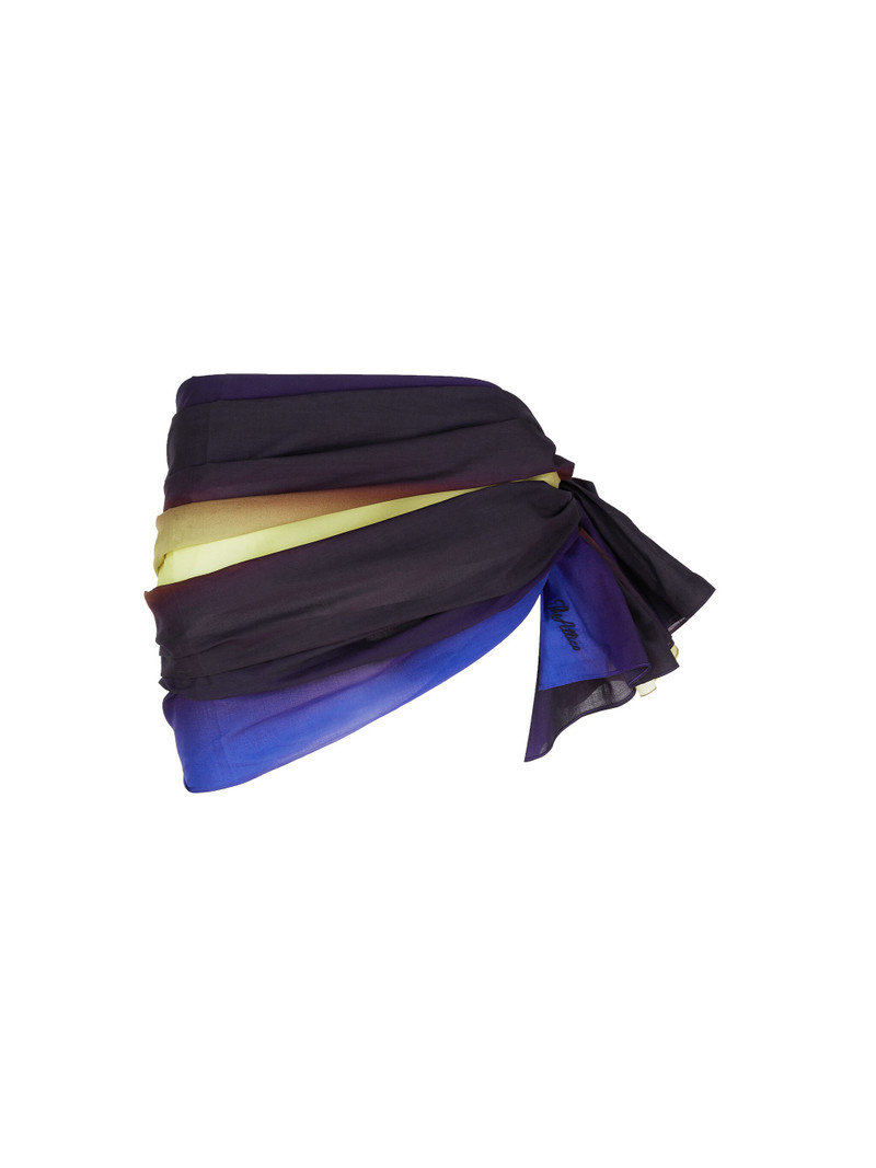 BLUE, PURPLE AND LIGHT YELLOW PAREO 1