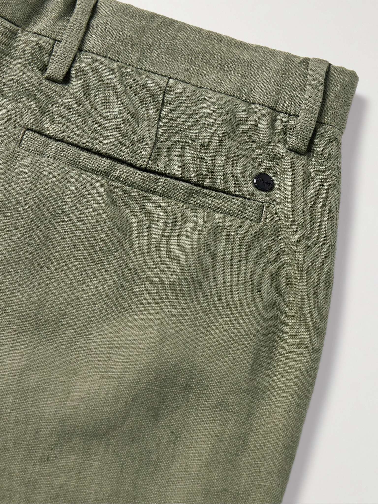 Theo 1454 Tapered Linen Trousers - 5