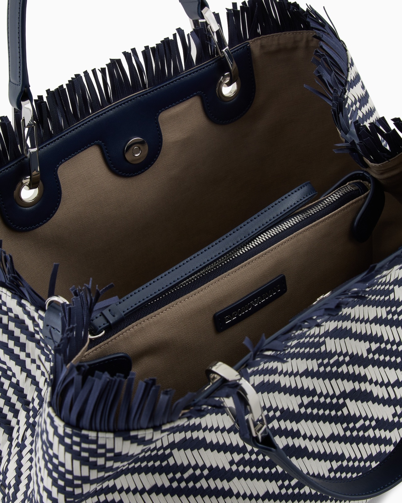 MYEA MEDIUM BASKETWEAVE SHOPPER BAG - 4