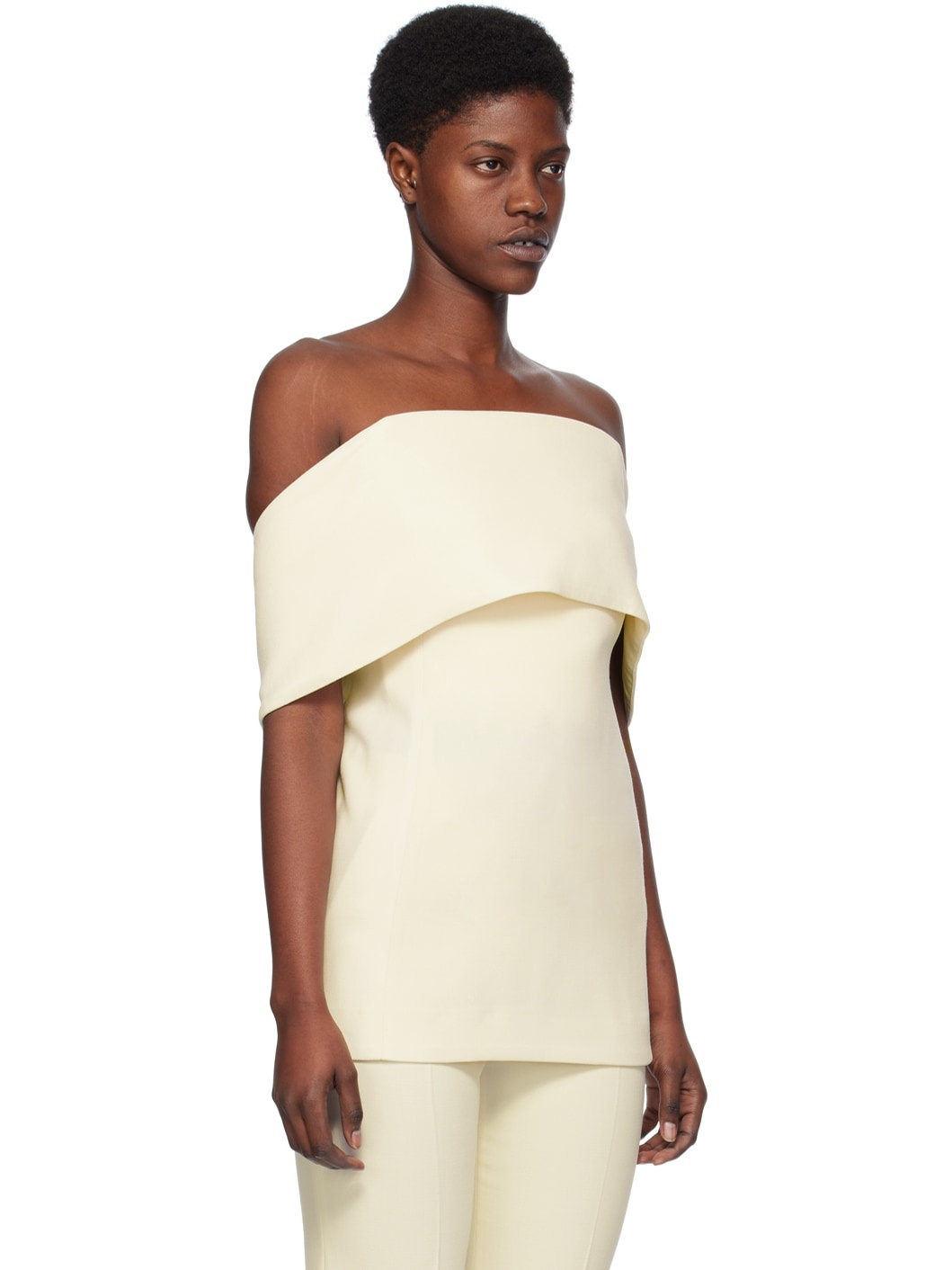 Off-White Off-The-Shoulder Top - 2
