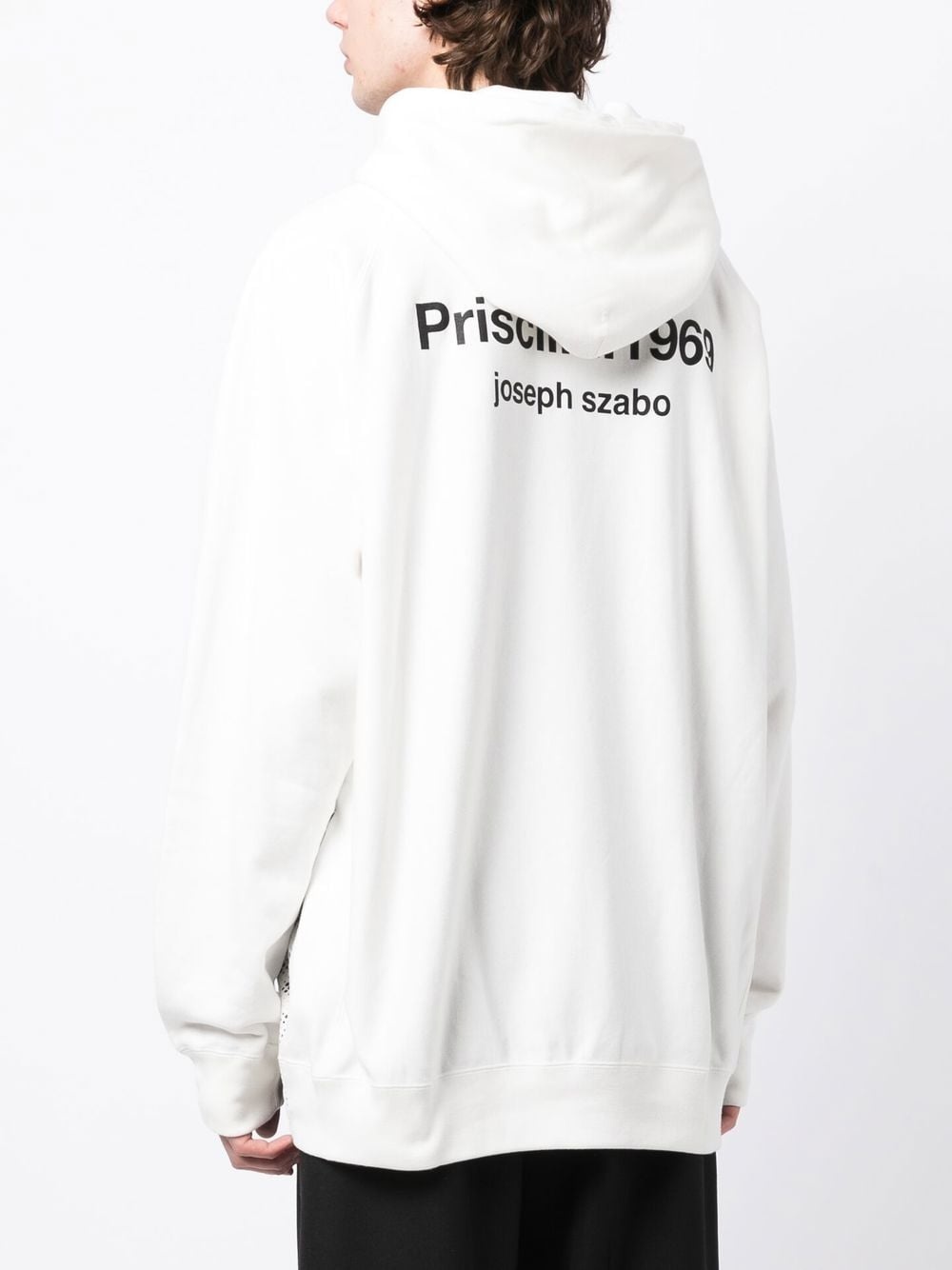 graphic-print cotton hoodie - 4