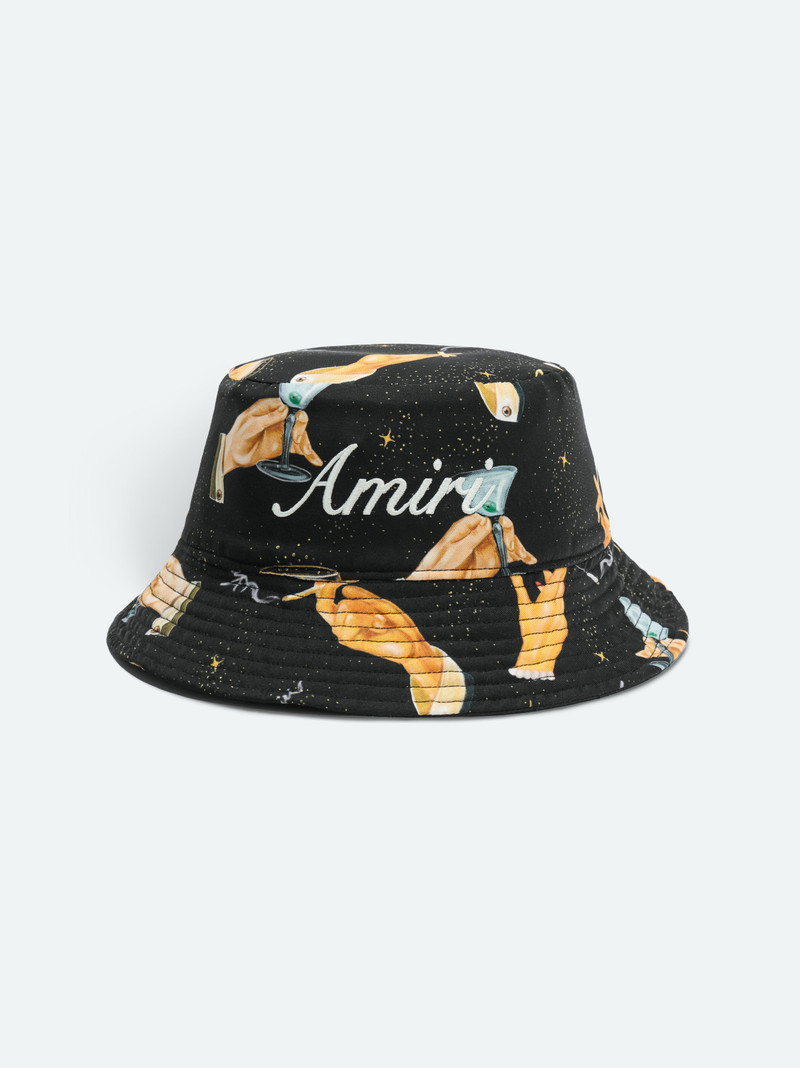 AMIRI SMOKE REVERSIBLE BUCKET HAT 1