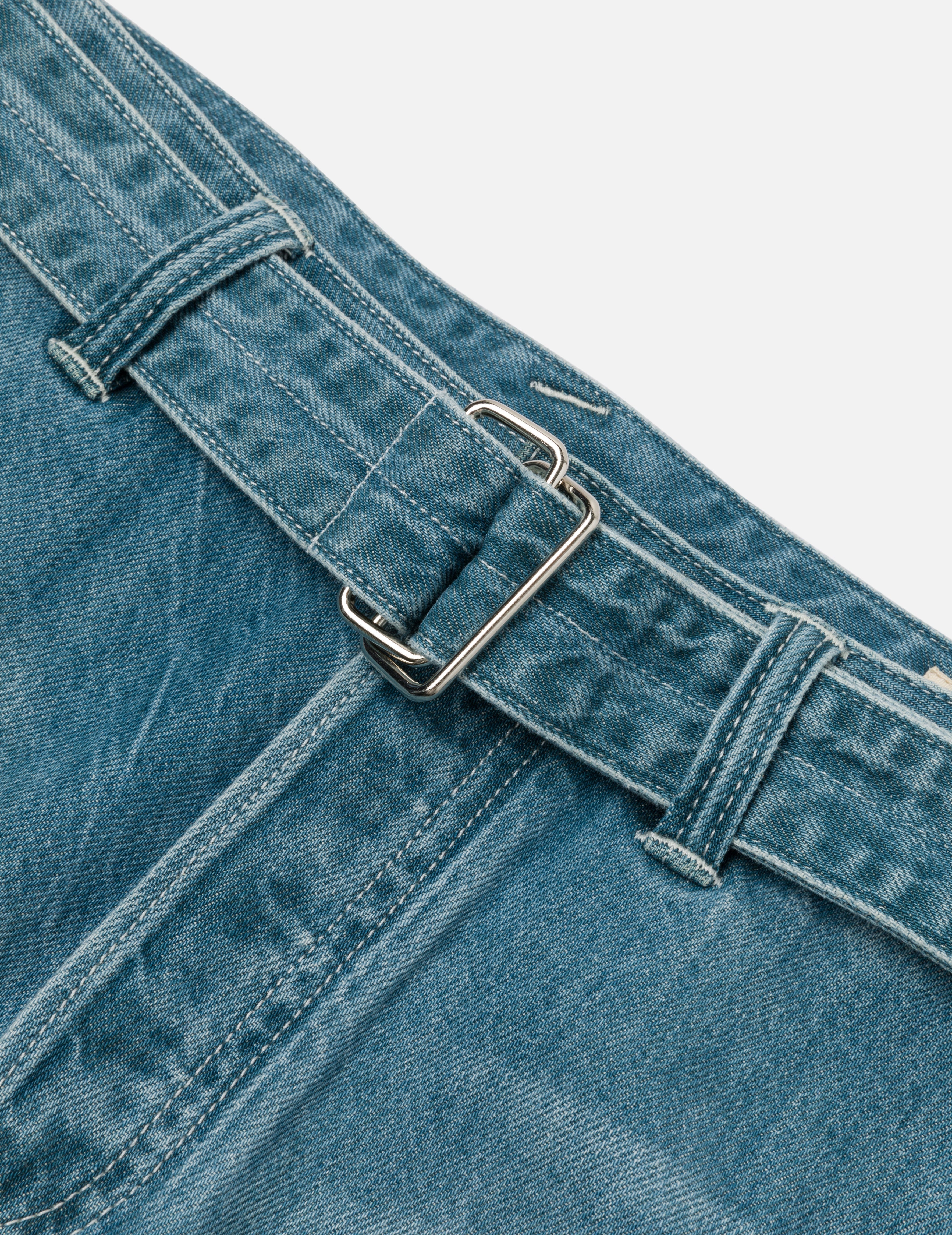 Playful Seagull Print Pocket Loose Fit Jeans #2038 - 7