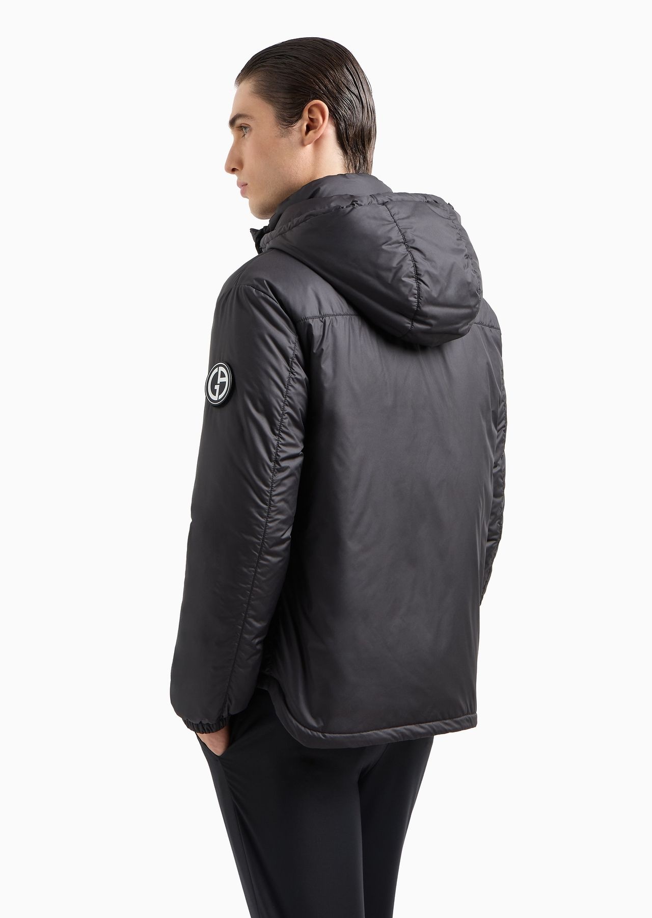 Hooded blouson with goose-down padding ASV - 3