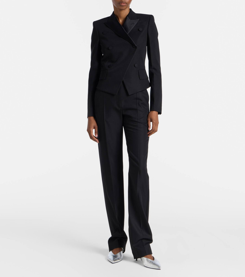 Alexander McQueen Wool-blend straight pants outlook