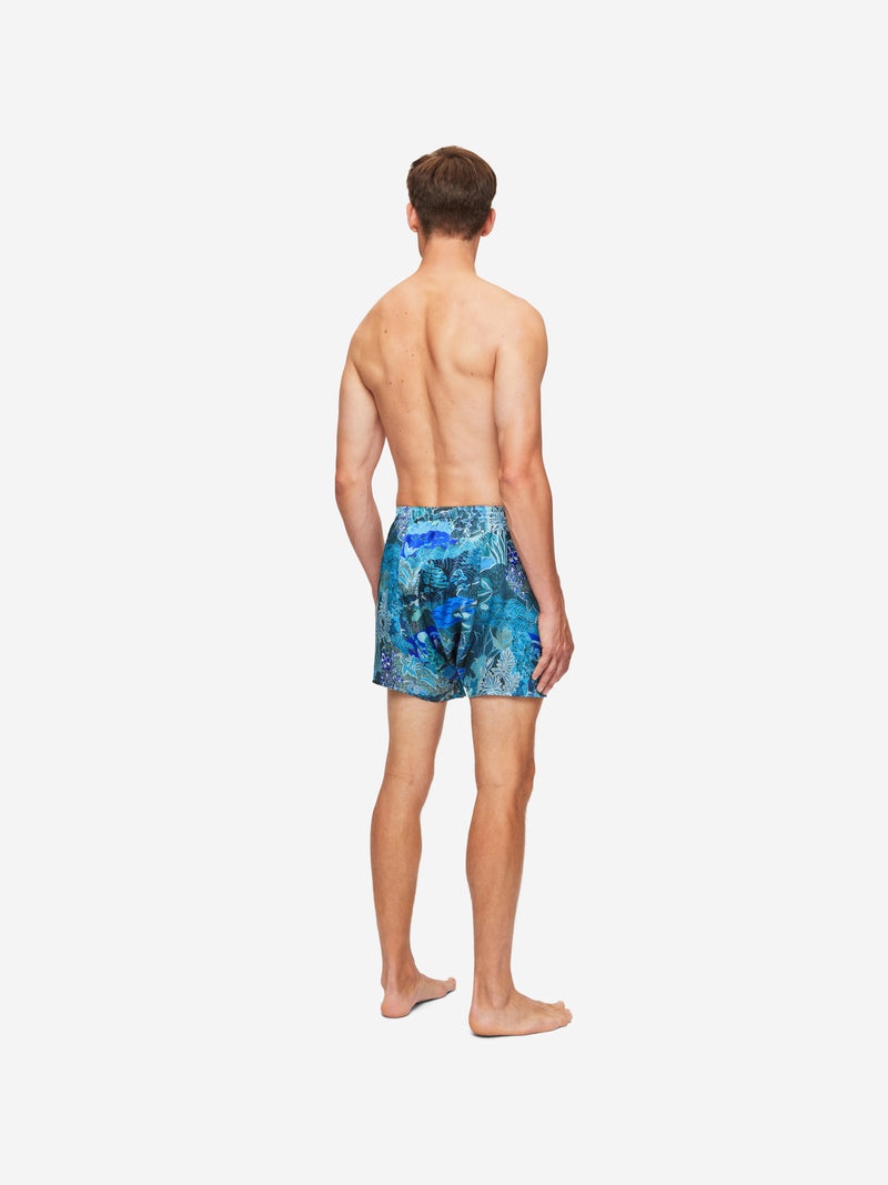 Men's Classic Fit Boxers Brindisi 86 Silk Satin Multi - 4