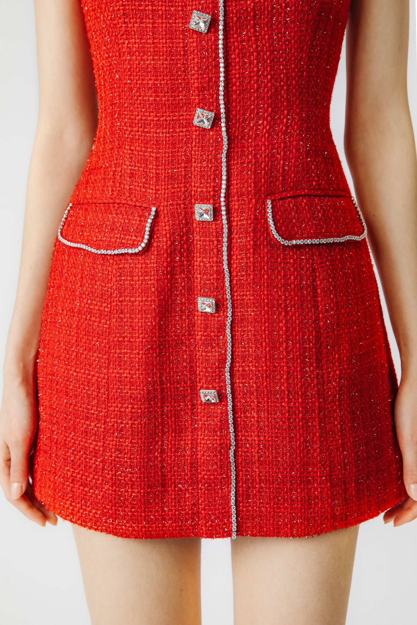 ANNABELLE TWEED MINI DRESS - 5