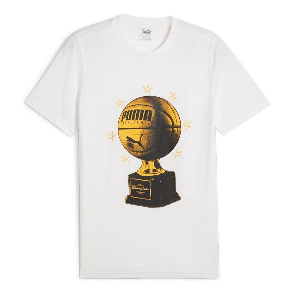 PUMA Basketball Graphic T-shirt 'White' 624822-01 - 1