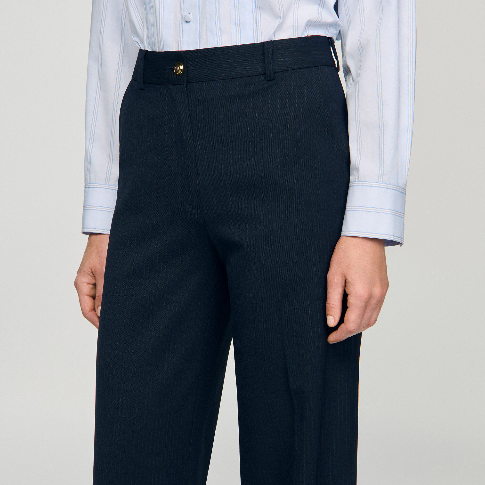 CHALK-STRIPED TROUSERS - 3