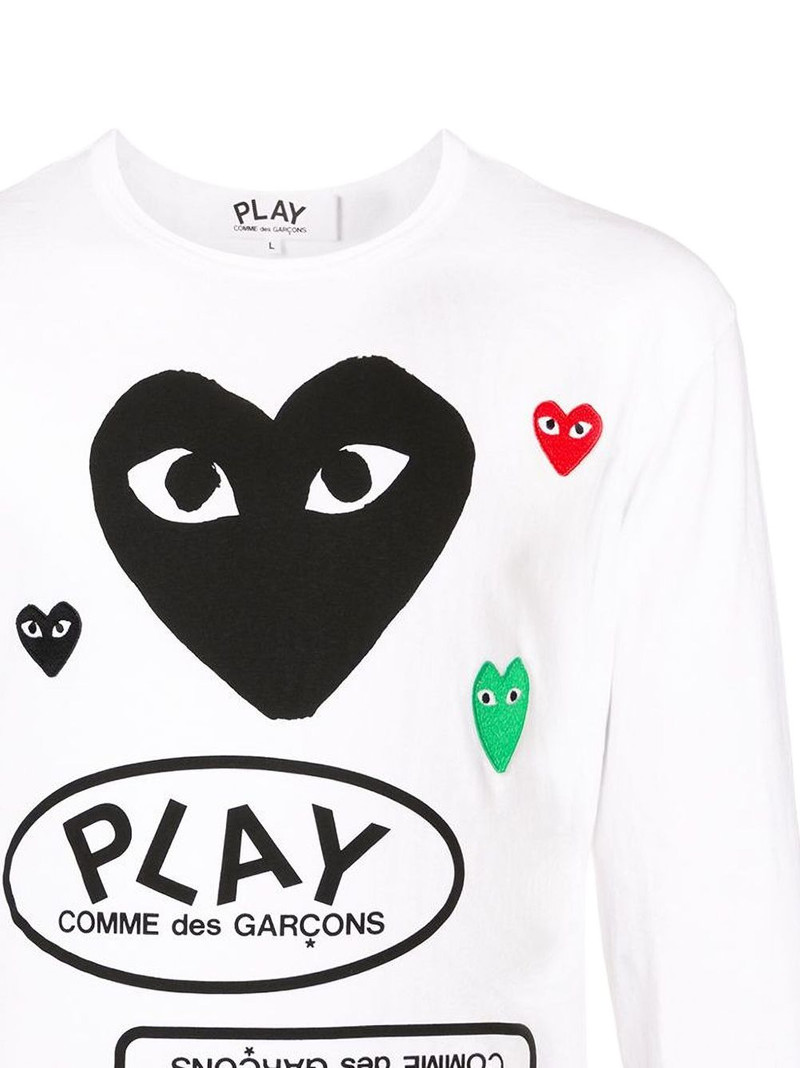 Comme des Garçons PLAY heart-logo long-sleeve t-shirt outlook
