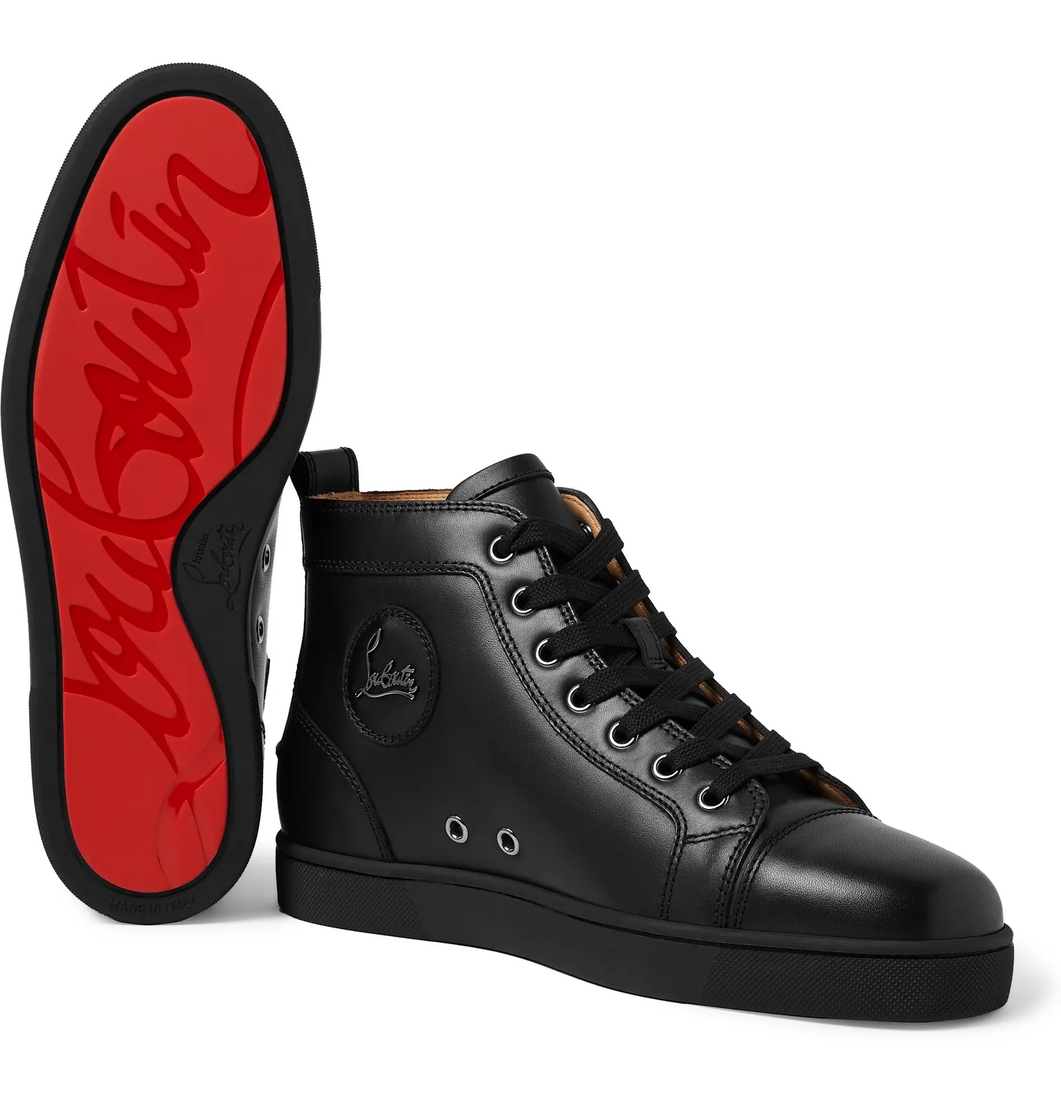 Louis Leather High-Top Sneakers - 3