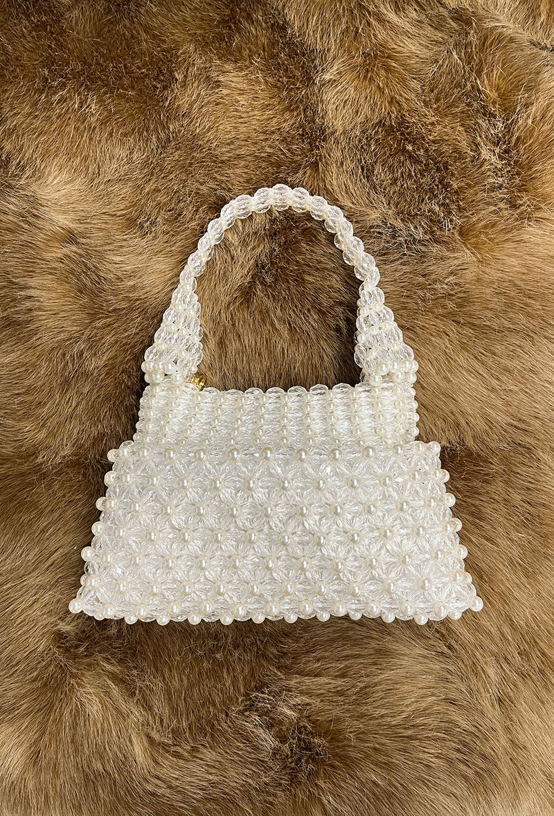 Mini Quinn Bag - Cream and Clear 1