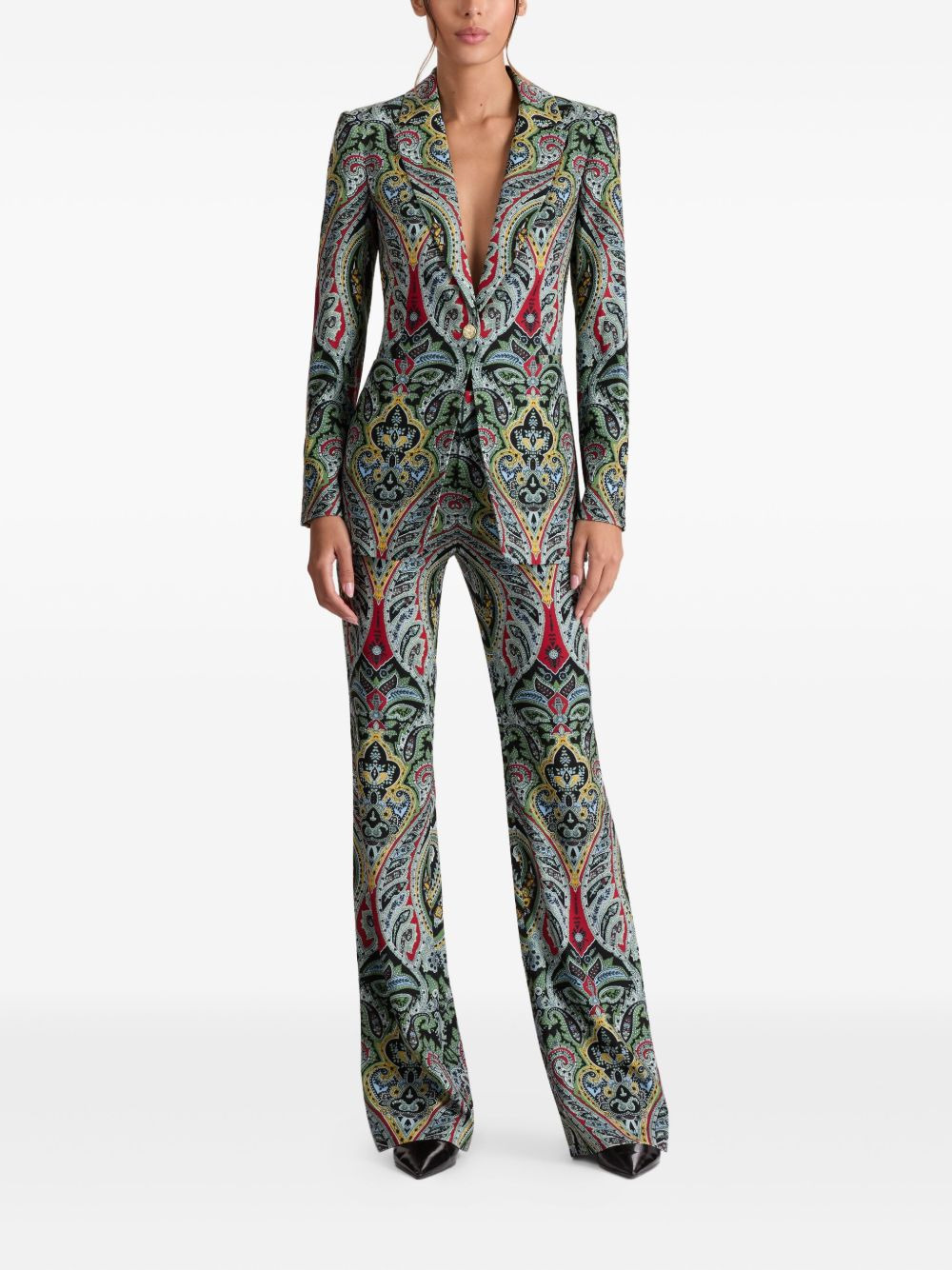paisley-pattern blazer - 2