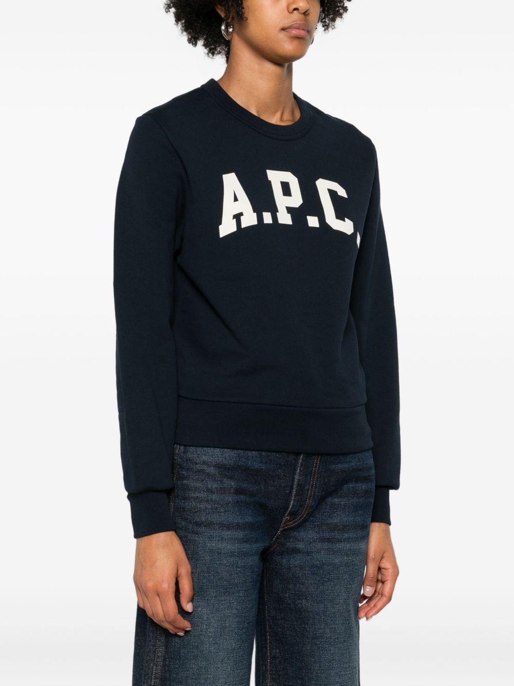 logo-appliqué sweatshirt - 3