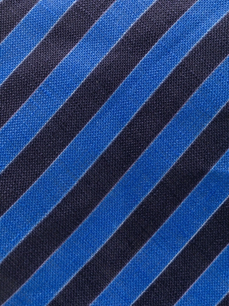 stripe-print linen tie - 2