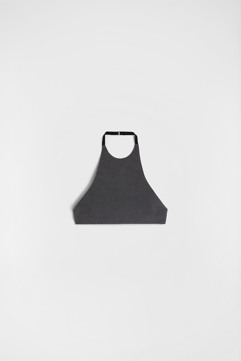 Wool Poplin Halter Top 1