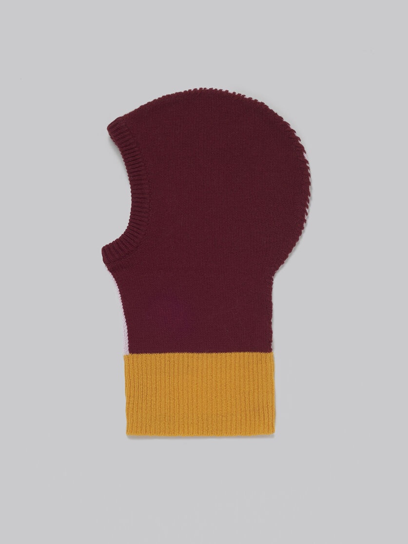 PINK COLOUR-BLOCK CASHMERE BALACLAVA - 3