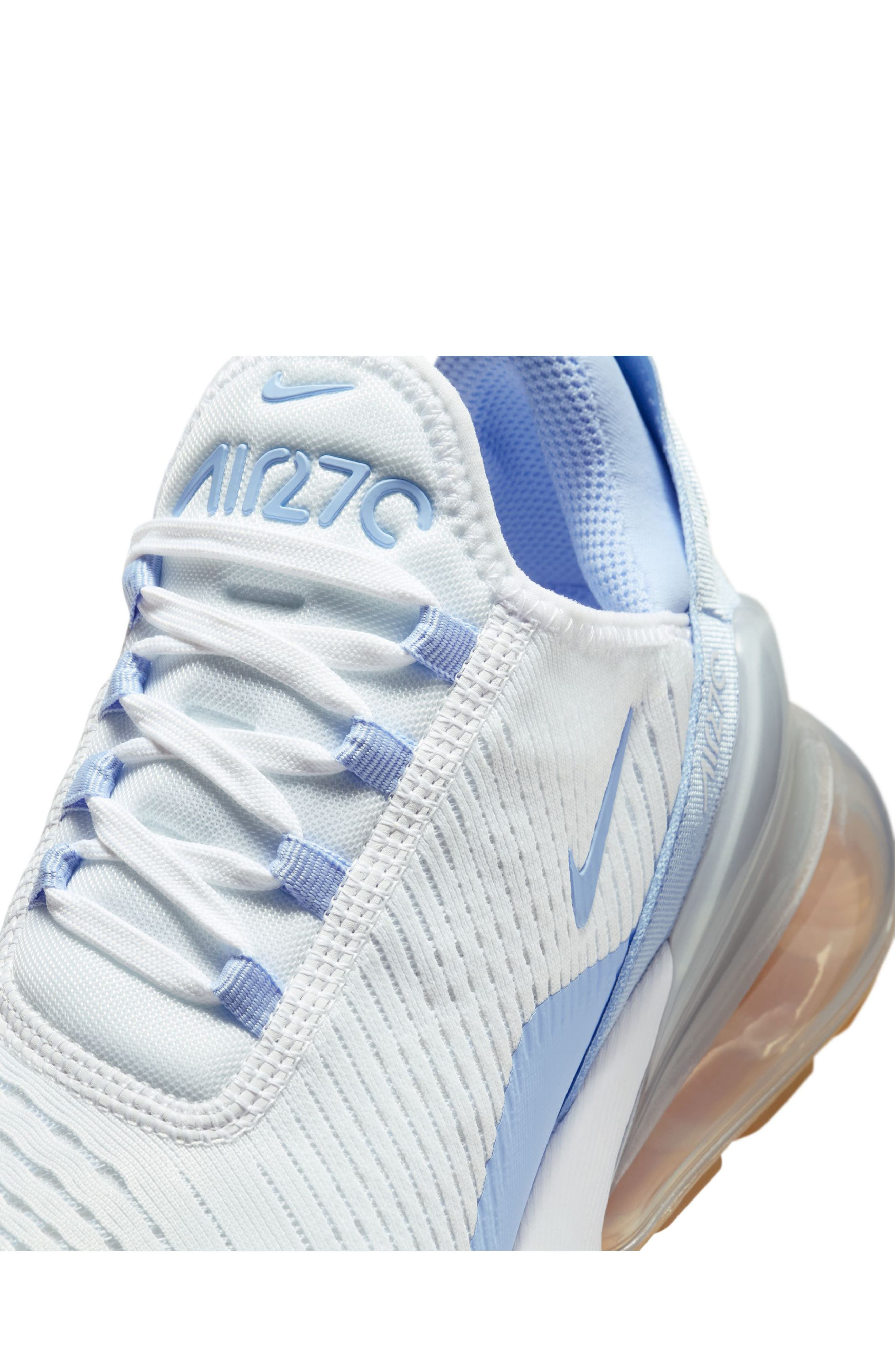 Nike Air Max 270 Sneaker in White/Blue Tint/Brown at Nordstrom - 7