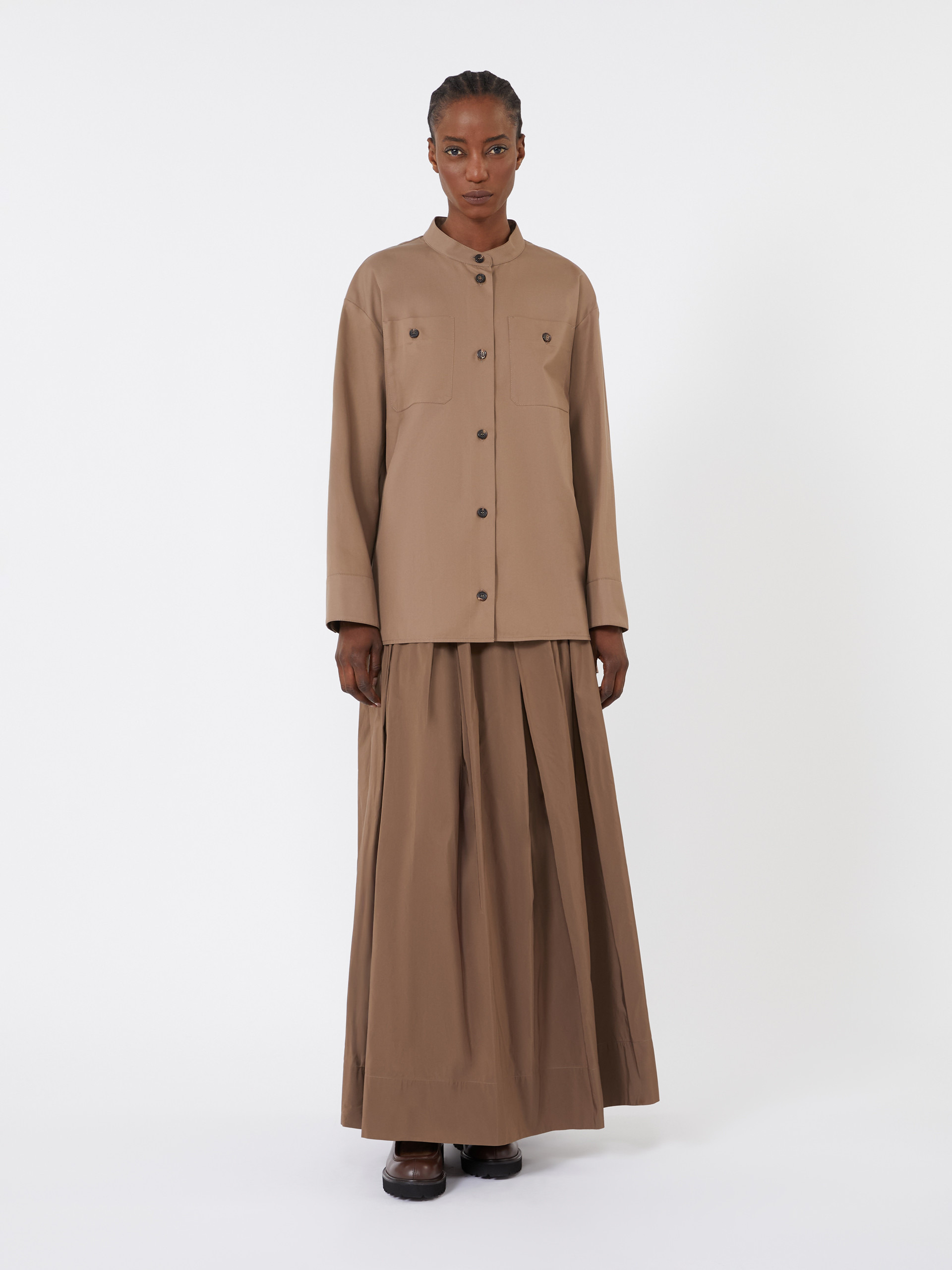 ALI Cotton Mandarin-neck shirt - 2