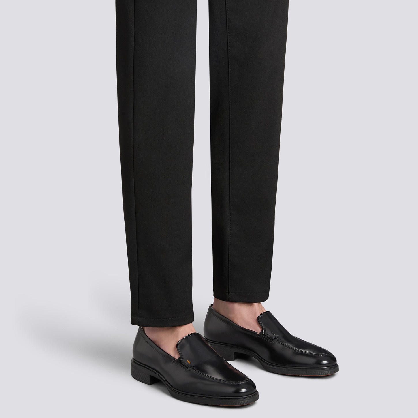 Men's black leather Easy loafer - 2