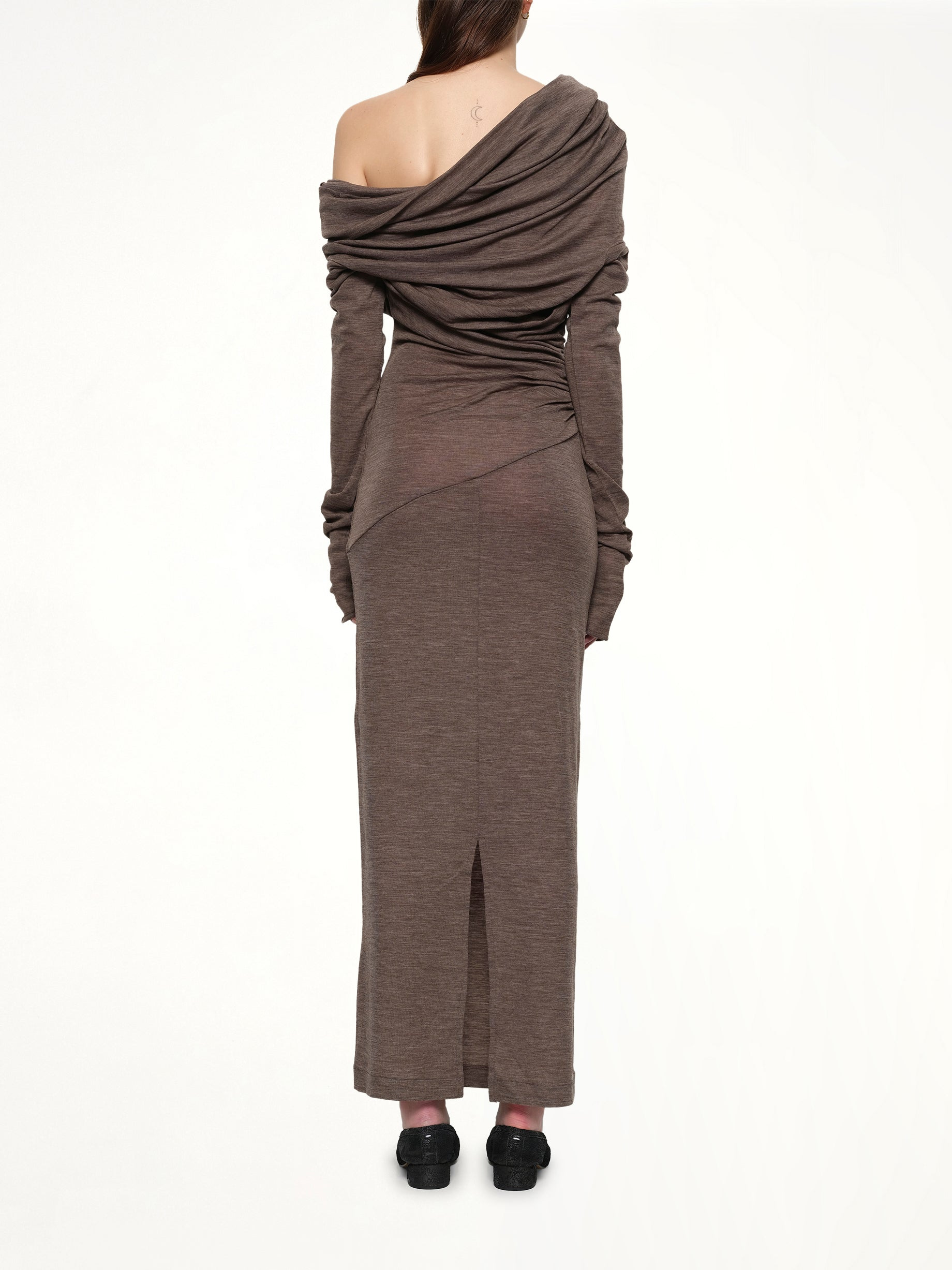 Bound Midi Dress in Pinecone - 5