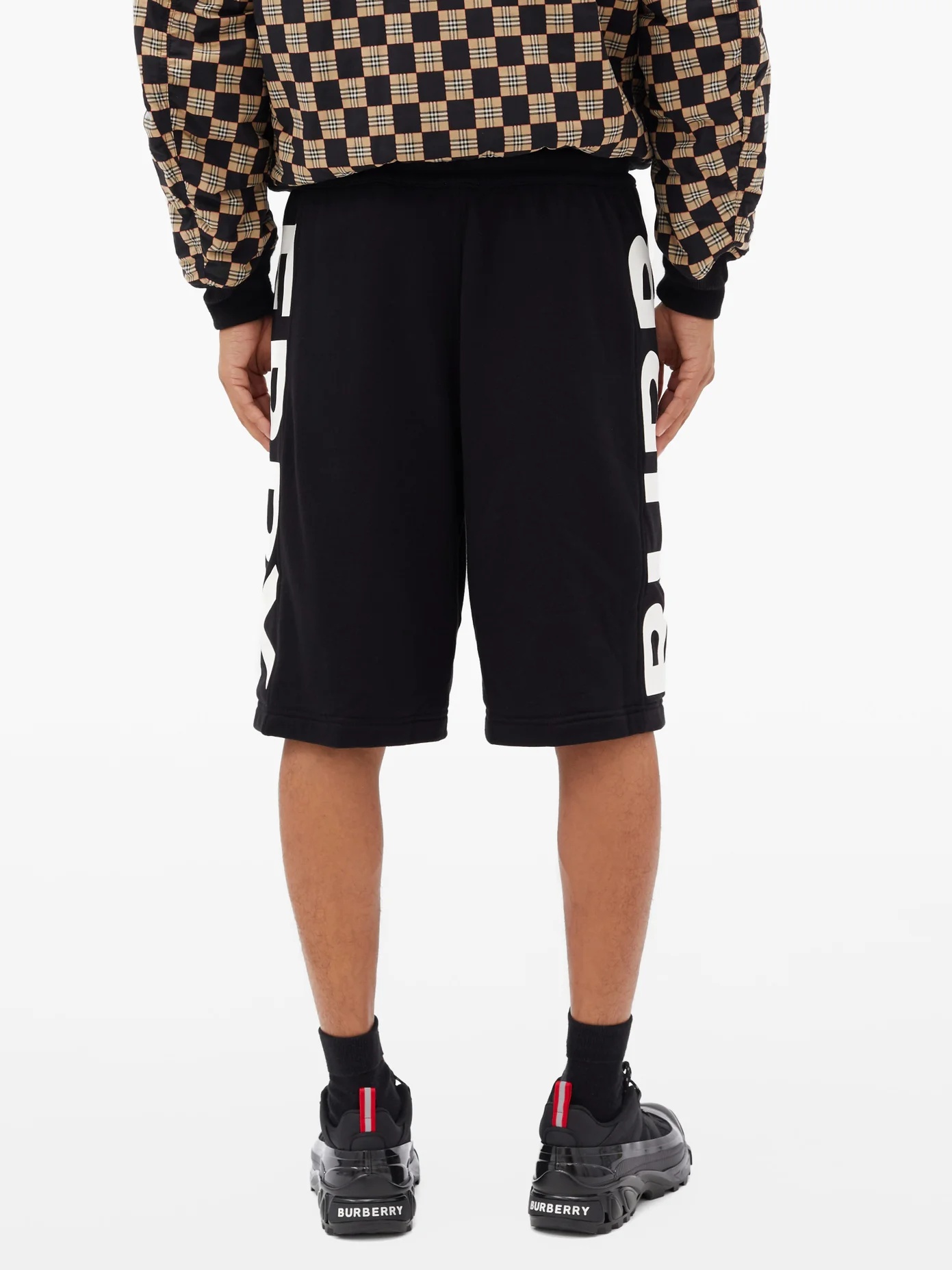 Fawnley logo-print cotton-jersey shorts - 5