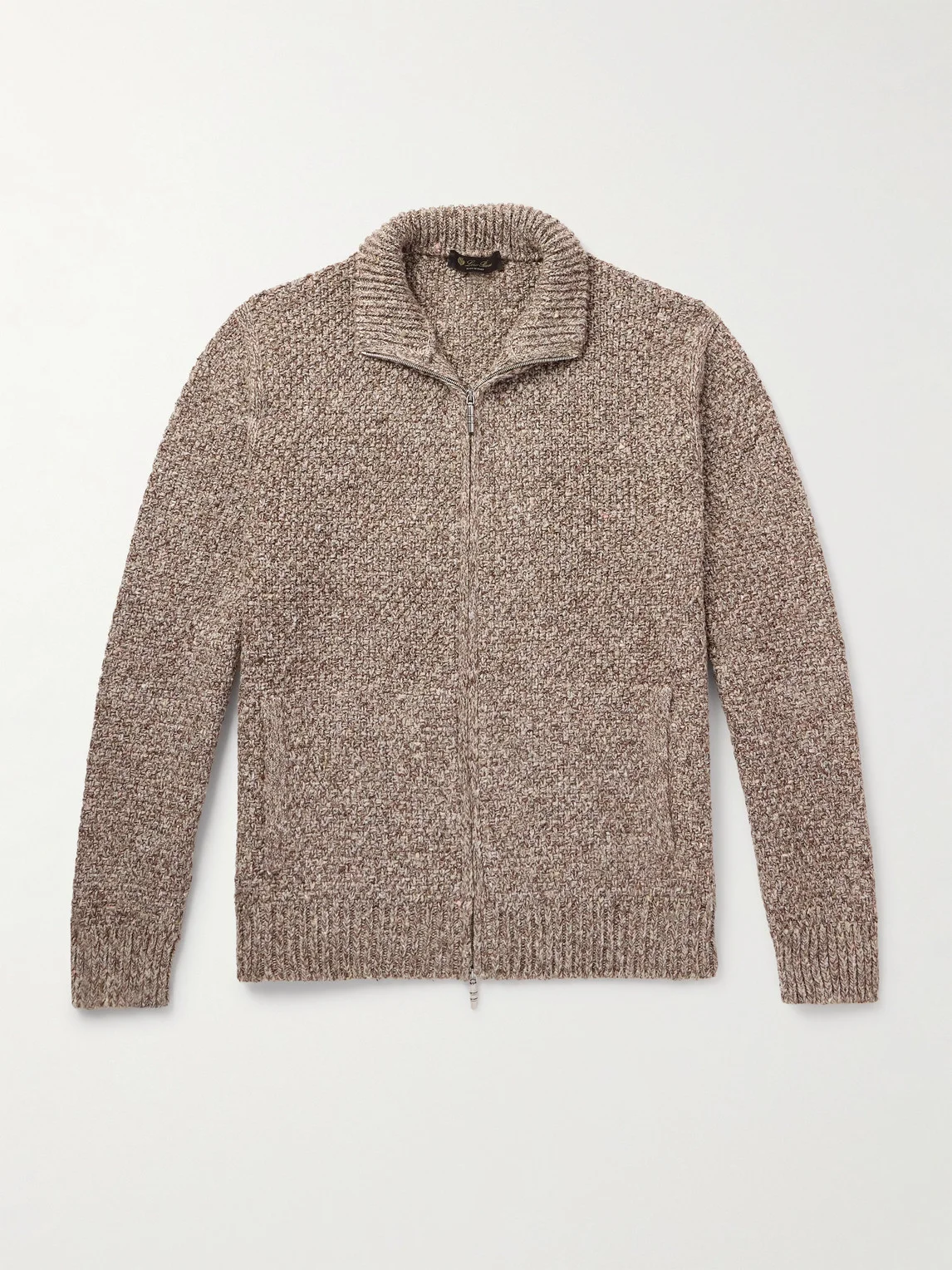 Silk and Cashmere-Blend Zip-Up Cardigan - 1