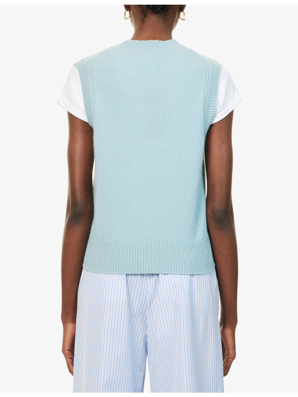 Carlos V-Neck Cashmere Waistcoat - 4