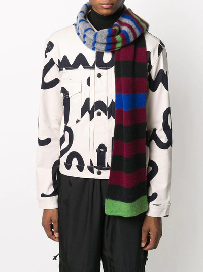 Paul Smith multicolour striped scarf outlook