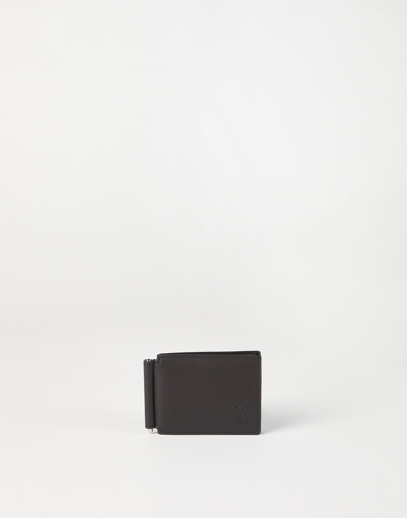 Smooth calfskin money clip wallet 1