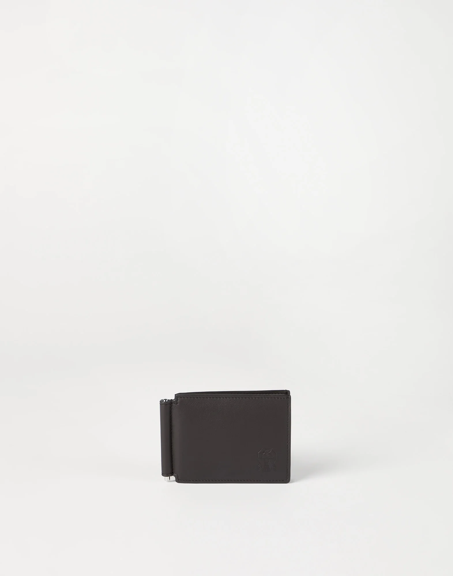 Smooth calfskin money clip wallet - 1