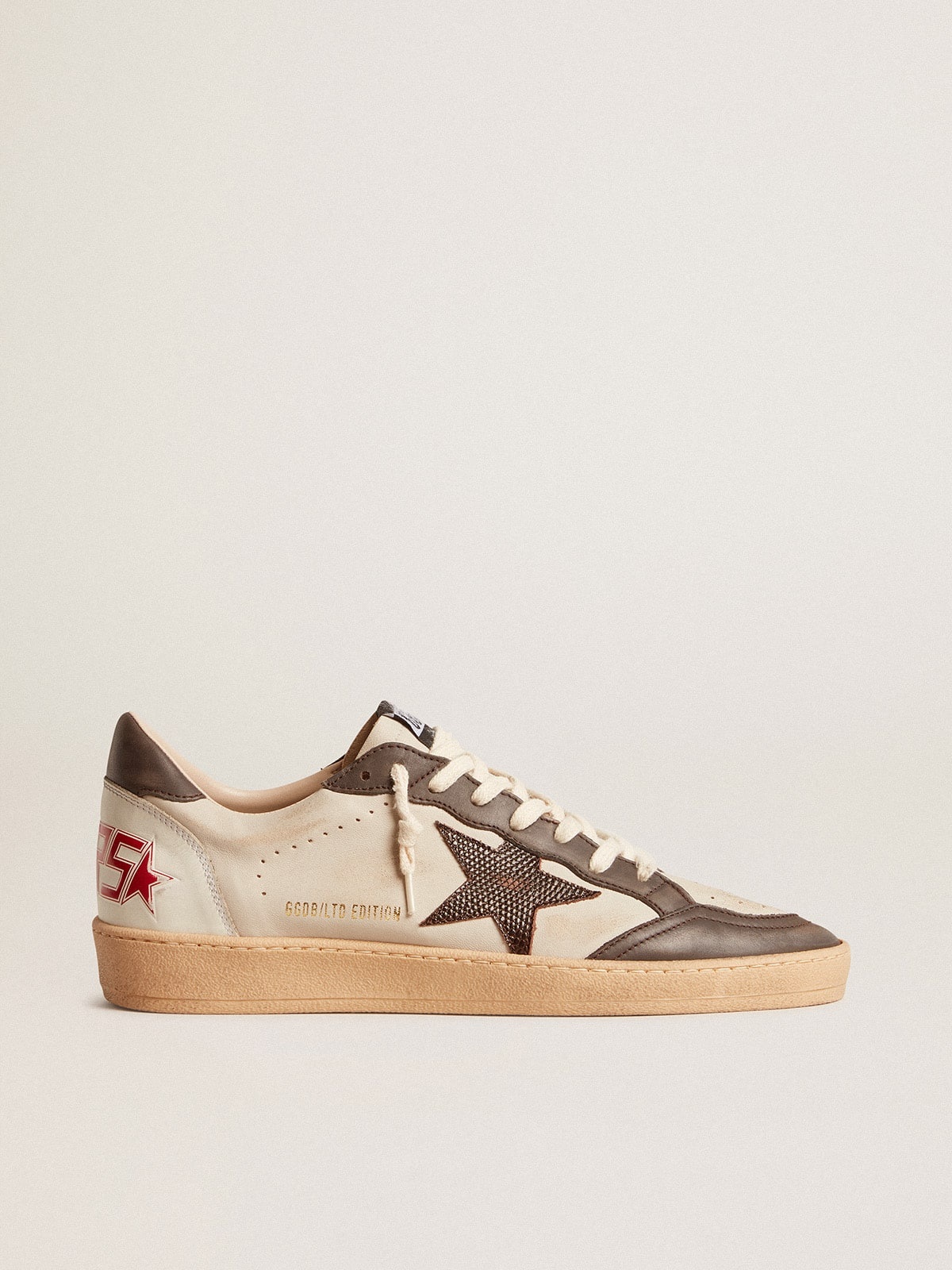 Ball Star LTD in nappa with brown star and gray leather heel tab - 1