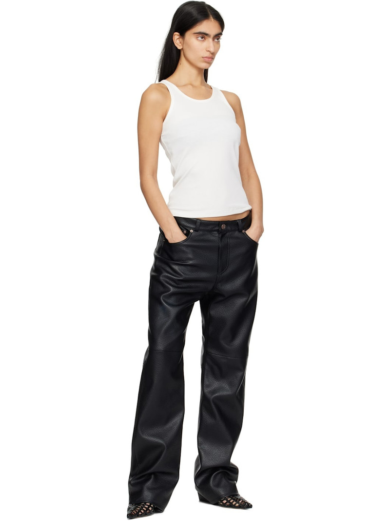 Aeyde Black Helit Leather Slingback Heels outlook