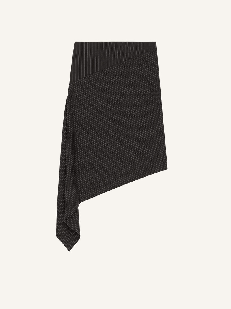 ASYMMETRICAL PINSTRIPES SKIRT 1
