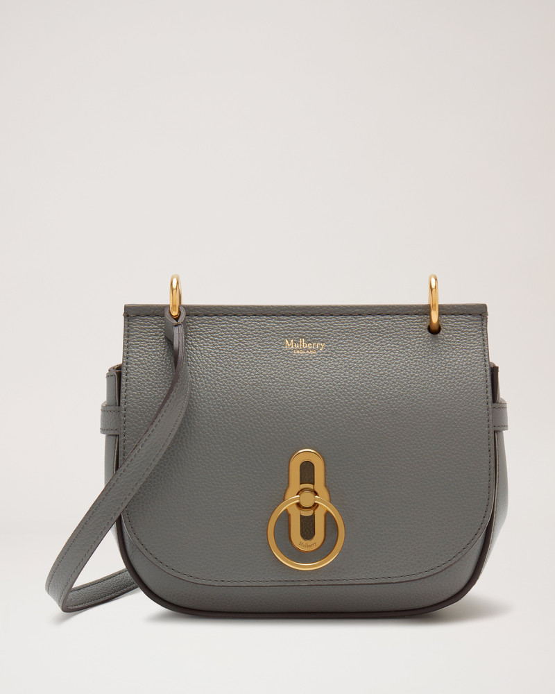 Small Amberley Satchel Charcoal Small Classic Grain 1