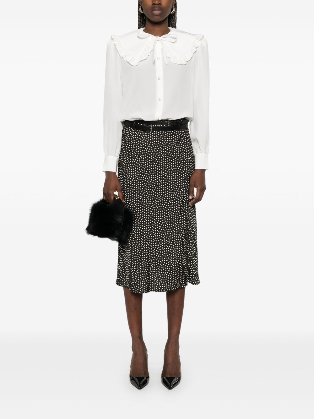 Peter Pan-collar silk blouse - 2